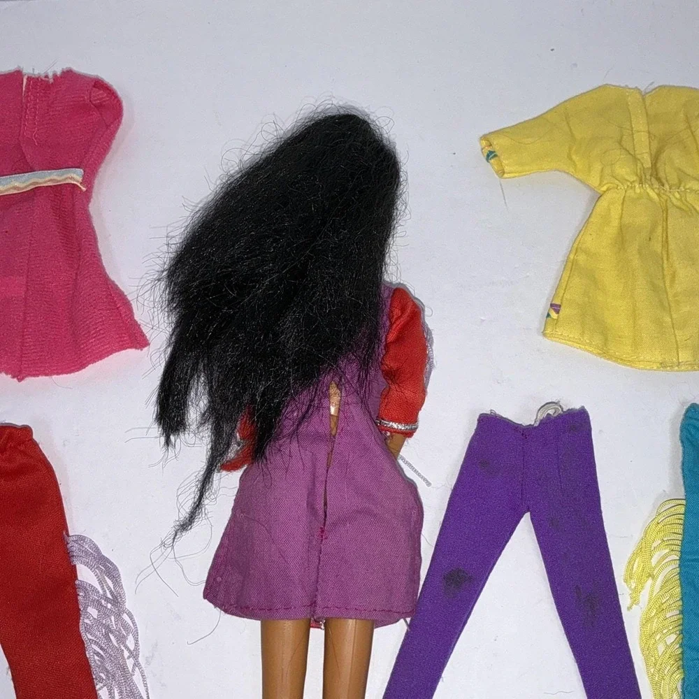 Vintage Barbie Native American Fashion Doll Lot Fringe‎ Outfits Mattel TLC OOAK